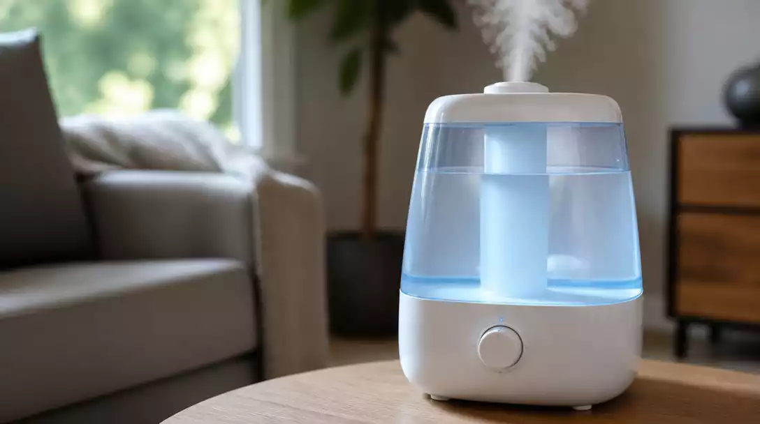 Equate cool mist humidifier in a modern home setting